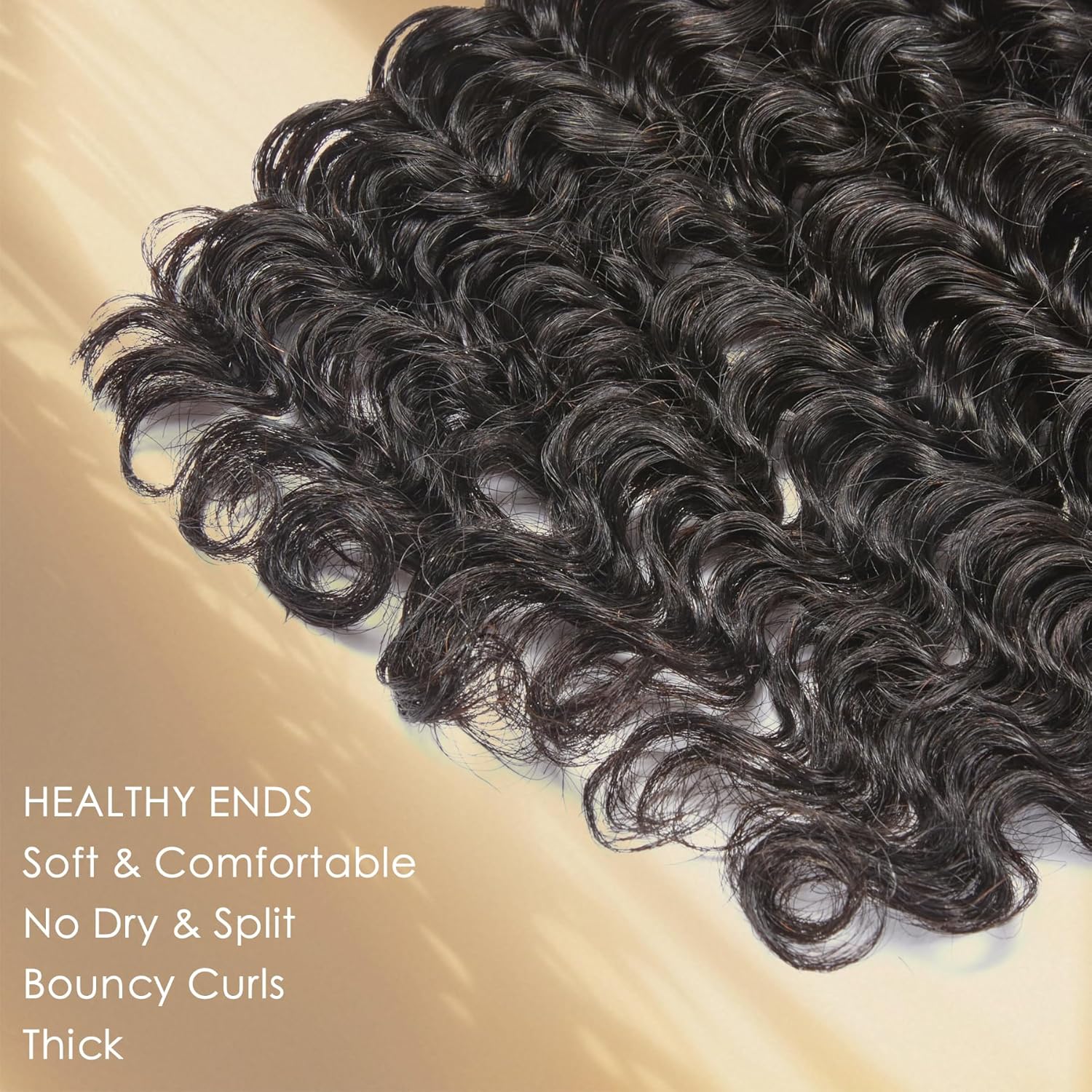 WEQUEEN 18 inch Deep Wave Human Hair Bundles 100% 16A Brazilian Hair Long Lasting for Women