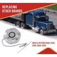 thumbnail image 5 of 2 Pack 4" Fuel Tank Cap Fits and Rubber Gasket Seal, 13" Safety Chain w/ 8" Bail & Two Keys for Mack/International 9200, 9400, 9600, 9900 Models Replaces OEM 600180, 600181-6, 5 of 13