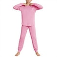 thumbnail image 1 of RXMEKW Girls Long Sleeve Tops, Solid Color Set for 5-14 Years, 1 of 9