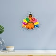 thumbnail image 6 of HengDidi Thanksgiving Door Wreath with Autumn Turkey Design - Fall Porch Decor for Indoor Seasonal Home Decoration, 6 of 6