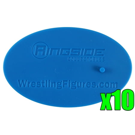 Collectible Wrestling Figure - 10-Pack of Display Stands (Blue) - Ringside Collectibles Exclusive Toy Wrestling Figure Accessories