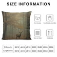 thumbnail image 6 of JEUXUS Deer Throw Pillow Cover Stunning Image of Stag in Foggy Autumn Colorful Landscape Decorative Square Pillow Case for Home Bedroom Living Room Cushion Cover,2 Pcs, 6 of 6