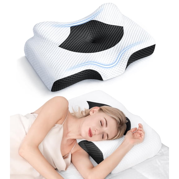 Osteo Cervical Pillow for Neck Pain Relief, Hollow Design Odorless Memory