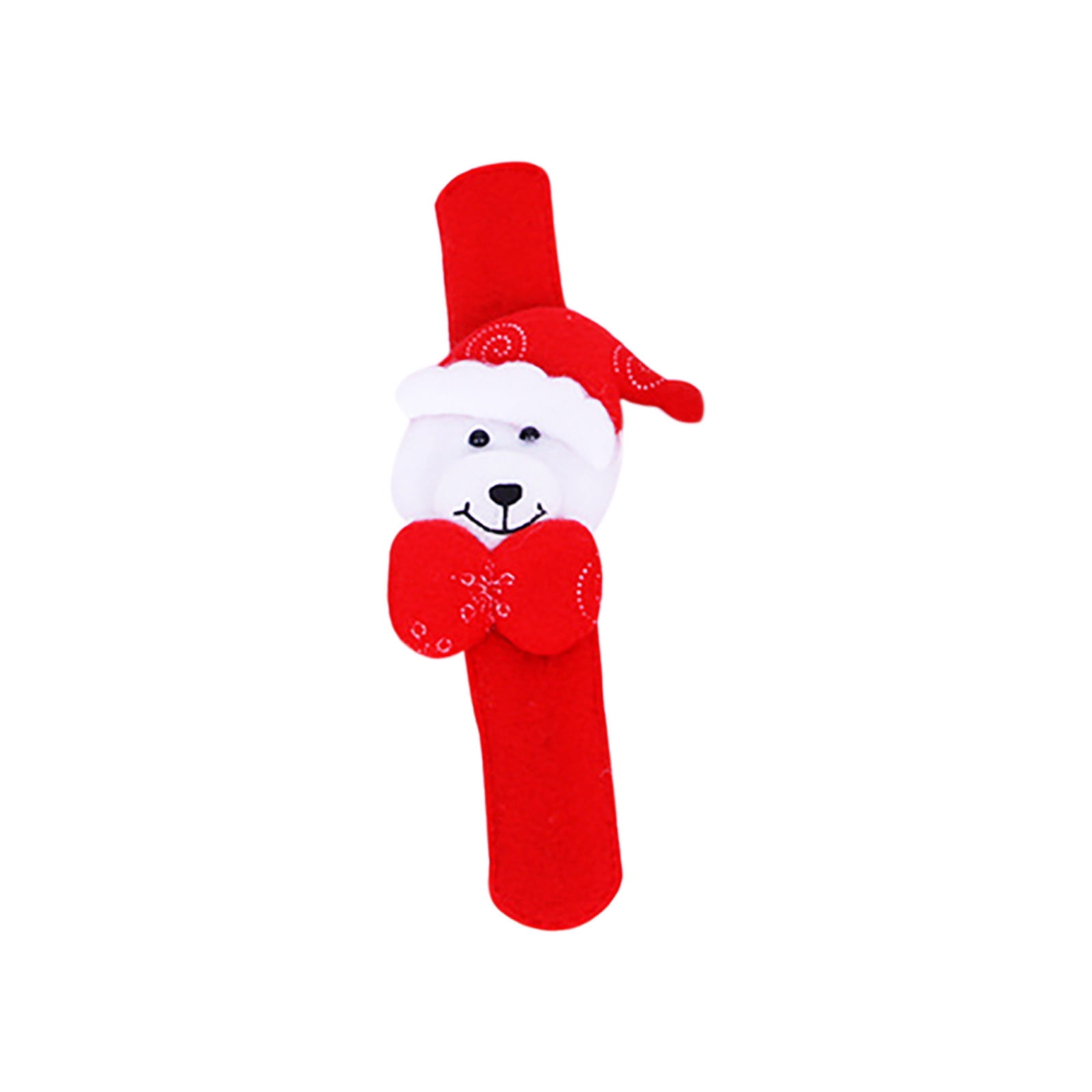 Fridja LED Golwing Christmas Slap Bracelets Xmas Light up Slap Bands