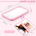 thumbnail image 2 of Funda rígida transparente con cierre, bolsa de plástico, bolsa de maquillaje transparente, 2 of 7