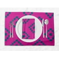 thumbnail image 1 of S4Sassy Pink Diamond Geometric Washable Placemats & Napkins Table Decor Dining Mats, 1 of 3