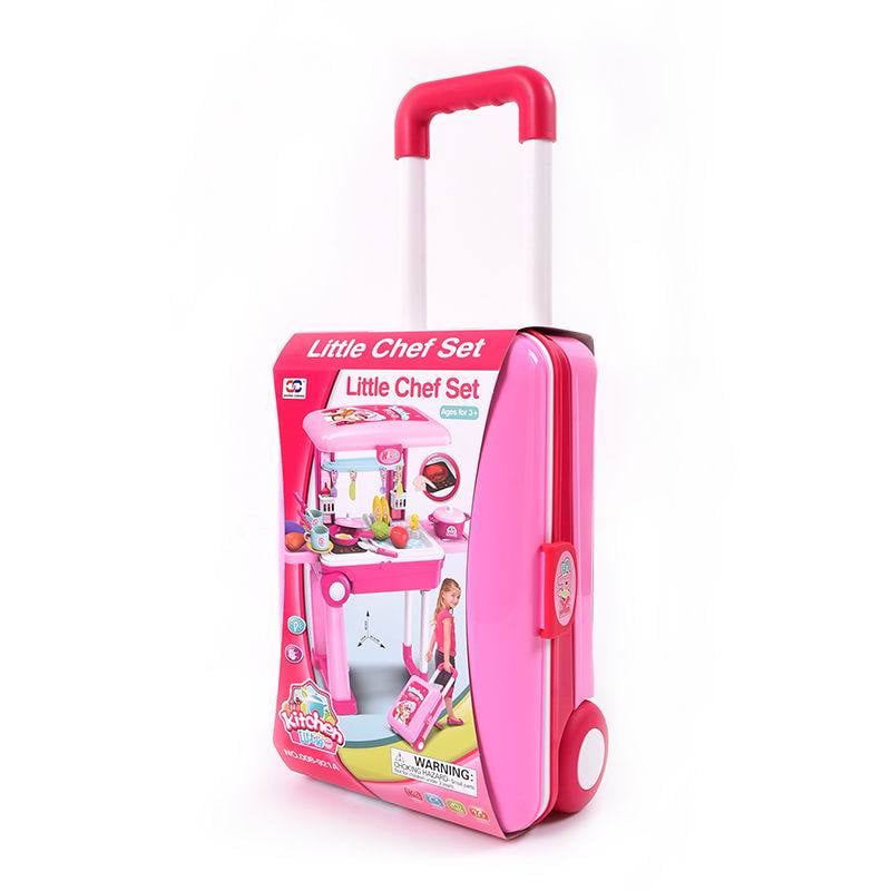 suitcase kitchen set