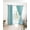 Teal, variant on Aqua Striped Blackout Curtains 63 Inches Long for Bedroom, Luxurious White Stripes Modern Abstract Art Thermal Insulated Room Darkening Black Out Window Curtain Panels Grommet Drapes for Living Room