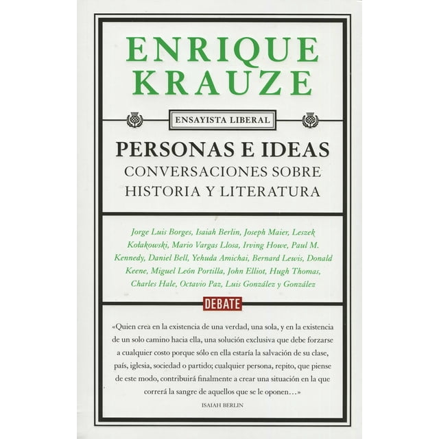 PERSONAS E IDEAS DEBATE ENRIQUE KRAUZE
