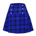 thumbnail image 5 of Women‘s Plaid Pencil Skirt, High Waist Bodycon Fit in Classic Tartan Pattern, Perfect for Office, School, Holiday Parties, and Fall/Winter Fashion. Blue S, 5 of 5