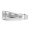thumbnail image 3 of 14K White Gold Ring Band Men's Diamond Square Polished & Satin, Size 6, 3 of 5