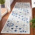 thumbnail image 2 of SAFAVIEH Micro-Loop Karenza Medallion Runner Rug, Ivory/Sage, 2'3" x 9', 2 of 8
