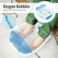 thumbnail image 4 of Costway Foot Spa Bath W/ Smooth Bubble Massage Nodes & Arch Toe-Touch Control Blue, 4 of 10