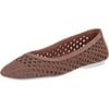 Gentle Souls by Kenneth Cole Womens Eugene Travel Woven Ballet Flat 8 Champagne