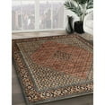 thumbnail image 2 of Ahgly Company Indoor Square Traditional Orange Salmon Pink Persian Area Rugs, 4' Square, 2 of 6