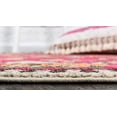 thumbnail image 4 of Unique Loom Sedona Over-Dyed Animals Rug 6' x 6' Round Pink/Beige, 4 of 10