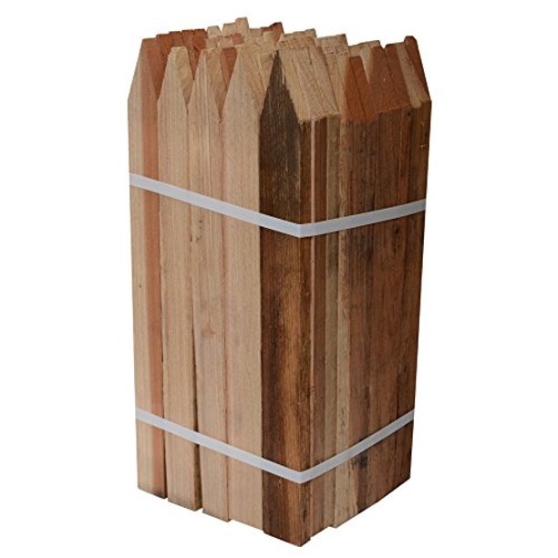 bond manufacturing 442 18inch, 50pack garden stakes, redwood