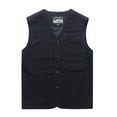 thumbnail image 1 of Guardoinrt Premium Cotton Vests With Multiple Pockets Gift Option Wide Application Dark Blue 7XL 1Set, 1 of 6