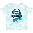thumbnail image 3 of Inktastic Level Two Unlocked Blue Video Game Second Birthday Boys or Girls Toddler T-Shirt, 3 of 5