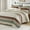 Green Brown Gray, variant on Bedduvit 100% Cotton Queen Size Quilt Set, Light Gray Brown Black Striped Lightweight Fall Queen Quilt Bedspread, Modern Breathable Comforter Bedding Set for All Season, 3-Piece (Grey, 98"x90")