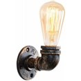 thumbnail image 1 of Vintage Style Wall Lamp, American Rural Steam Punk Water Pipe Design for Living Room, Café, Bar, Club, Kitchen, Restaurant, Bedroom, Energy-Efficient with Easy Install (1pcs), 1 of 5