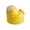 C003- Yellow, variant on Mini Countertop Utensil Holder, Adorable Leaking Yolk Chick Shaped Black Tabletop Decoration, Desk Decorations, Cute Desk Decor for Women, Desk Decor Aesthetic, 4.5X4.5X4 Inch