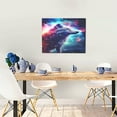 thumbnail image 5 of Lsque Starry Multicolored Wolf Print Wall Art – Decorative Picture for Living Room, Bedroom, and Office (Horizontal), 5 of 6
