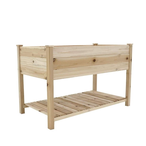 48.5 in. x 30 in. x 24.4 in. Natural Wooden Storage Shelf