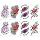 thumbnail image 1 of 8 hojas de tatuajes temporales para mujeres, patrón sexy, pegatinas de mangas de tatuajes temporales falsos, 1 of 5