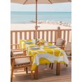 thumbnail image 2 of 52x70 Inch Outdoor Tablecloth with Umbrella Hole Zipper Rectangle Yellow Stained Glass Rectangular Tablecloths Outside Waterproof Color Block Abstract Art Patio Table Cloth Cover for Picnic Party, 2 of 8