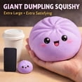 thumbnail image 4 of Dumpling Squishy Toy, Mega Rainbow Dumplings, Cute Anxiety Relief Fidget Toy, Soft Squeeze Decompression Dough for Adults, 4 of 7