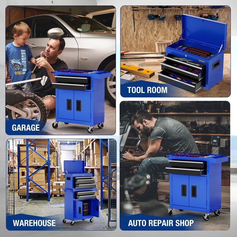 WORKPRO 20" Rolling Tool Chest, 5-Drawer Storage Cabinet photo 7