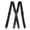 Black, variant on MOJOGO Unisex Suspenders Casual Solid X Shape Adjustable Elastic Braces 1.5 In Heavy-Duty Suspender Dark Gray Free Size