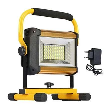 

100W Waterproof Flood Light Outdoor Reflector LED External Projector RGB Spotlight Searchlight Rechargeable By 6*18650 Battery