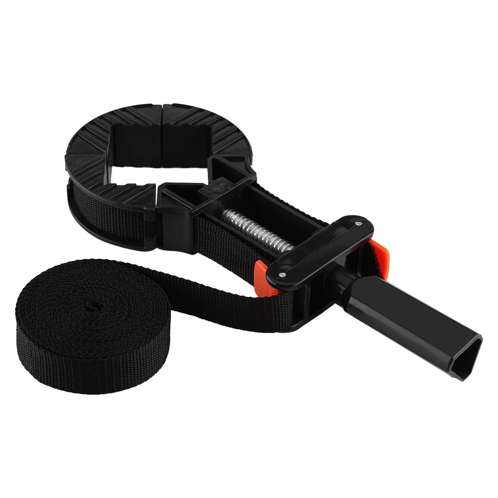 Multi-Function Belt Clamp Adjustable Corner 4 Jaws Picture Frame Holder Woodworking Tool for Picture Strap Clamp Band Clamp