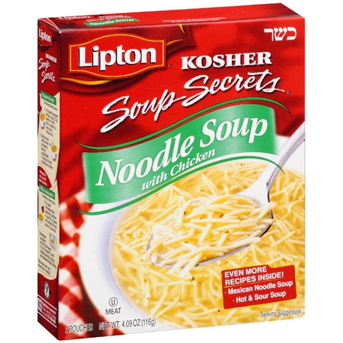 Lipton Kosher Soup Secrets Chicken Flavor with Other Natural Flavor Noodle Soup, 2 pack,... by HKS Marketing, Ltd.