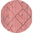 thumbnail image 1 of Ahgly Company Indoor Round Abstract Red Modern Area Rugs, 6' Round, 1 of 4