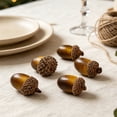 thumbnail image 5 of Artificial Small Acorn, Realistic Acorn Caps, Fake Acorns for Craft, Fall Fruits Decor, Nut Ornaments Fall Simulation Decor For Vase Filler Tabletop & Household Scene Layout, DIY Pinecone Props, 5 of 6