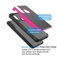 thumbnail image 2 of Case for Motorola Moto G Power 2020, Case for Moto G Power 6.4", Njjex Shock Absorbing Dual Layer Silicone & Plastic Bumper Rugged Grip Hard Protective Cases Cover for Moto G Power (2020) -Rose, 2 of 4