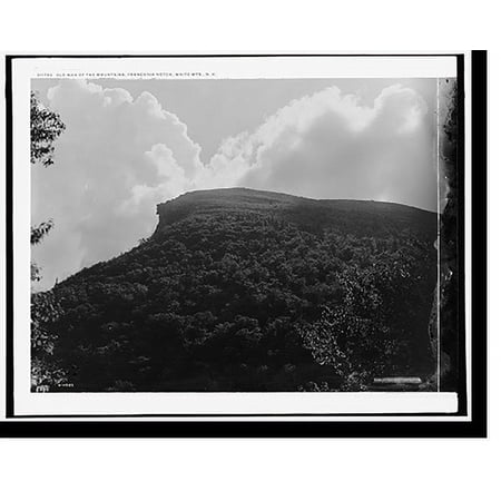 Historic Print, Old Man of the Mountains [i.e. Mountain], Franconia Notch, White Mts., N.H., 16" x 20"