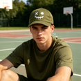 thumbnail image 6 of Colevkie Unisex Embroidered Baseball Cap for Men Women Adjustable Halloween Style Truck Hat Dad Hat(Green), 6 of 6