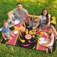 thumbnail image 7 of Color Wave Point Geometry Waterproof Picnic Blanket with Foldable Zipper, Suitable for Outdoor Use, Suitable for Travel, Camping, Beaches, Parks, Grasslands, Picnic Blanket Accessories, 7 of 7