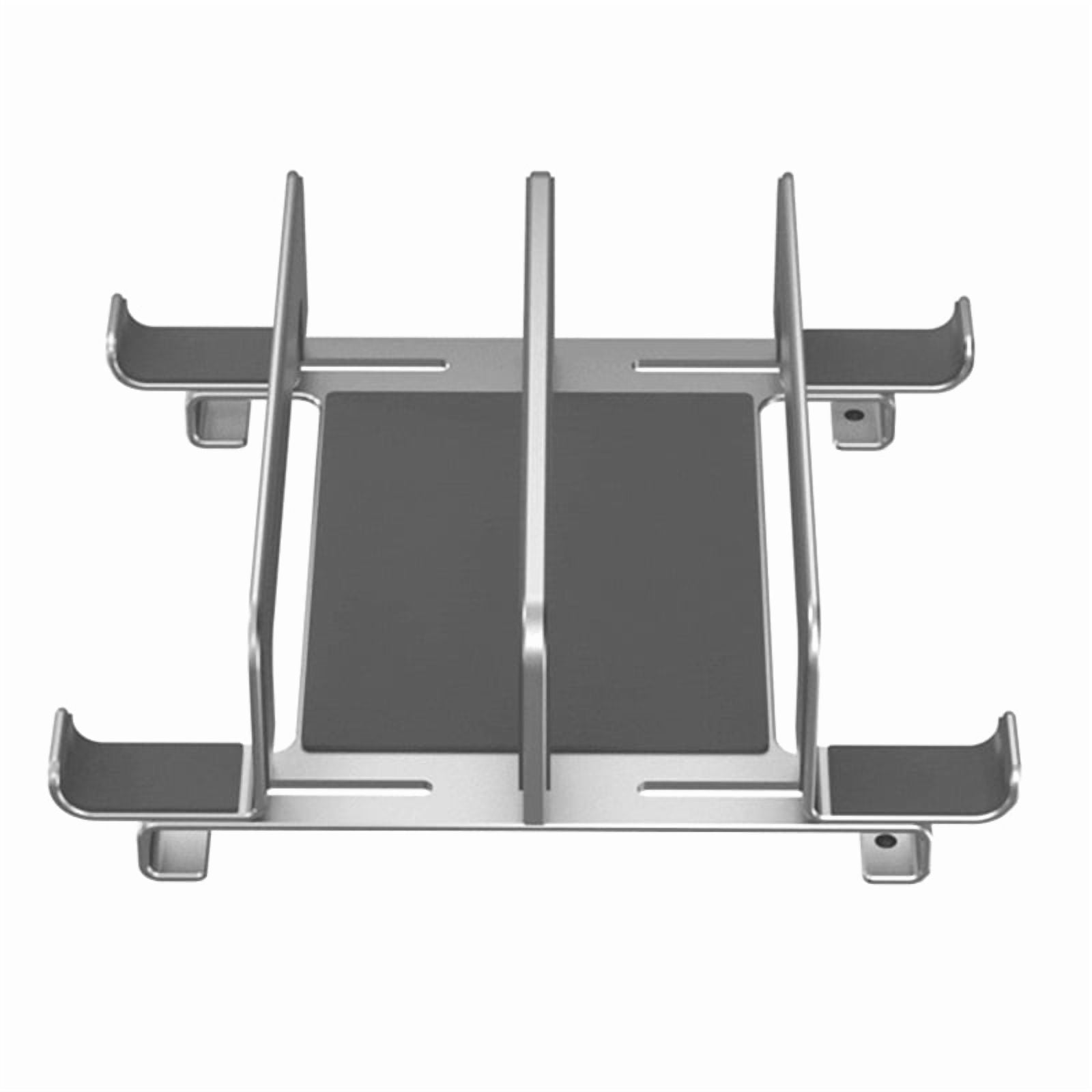 Laptop Stand Holder Adjustable Vertical Desktop Notebook Dock Space-Saving Computer Stand Silver
