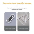 thumbnail image 3 of Funda protectora de silicona para cables Android Bite Cord Wire Winder Protection () Blanco, 3 of 6