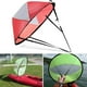 thumbnail image 3 of Vela de kayak, vela de kayak plegable con bolsa de almacenamiento y ventana transparente, resistente al viento. rojo, 3 of 9