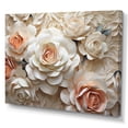 thumbnail image 2 of Designart "Beige Rose Calm" Roses Canvas Art Print, 2 of 7
