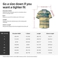 thumbnail image 5 of Xecao Retro Wooden Men's Casual Short-sleeved Shirt, a button-up collared shirt with a pocket-Medium, 5 of 5