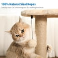 thumbnail image 6 of Made4Pets Beige Natural Sisal Cat Scratching Post with Grooming for Kittens, 6 of 9