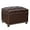 Classic Brown, variant on 24'' Leather Storage Ottoman Rectangular Foot Rest Stool with Nailhead Trim for Bedroom Living Room(Red)