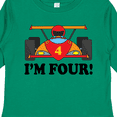 thumbnail image 4 of Inktastic Race Car 4th Birthday Boys Long Sleeve Toddler T-Shirt, 4 of 5